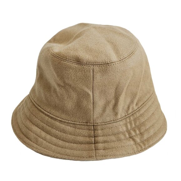 HERMES BEIGE HARPER H SELLIER CASHMERE BUCKET HAT (56) - Picture 3 of 9